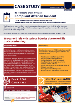 Case Study:Transport Ops Put Food & Drink Companies at Risk