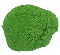 Rhodamine B appears green in powder form