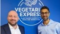 Vegetarian Express CEO Dave Webster with finance director Hiten Patel. Credit: NVM / Vegetarian Express